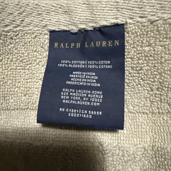Ralph Lauren Luxury Hand Towel Green 15" x 30" 100% Cotton - Picture 4 of 10